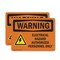Signmission Electrical Hazard Authorized With Symbol OSHA Warning Sign, Vinyl Decal, 10in W x 7in L, 2PK OS-2PACK-WS-D-710-L-12584 - alternate 1